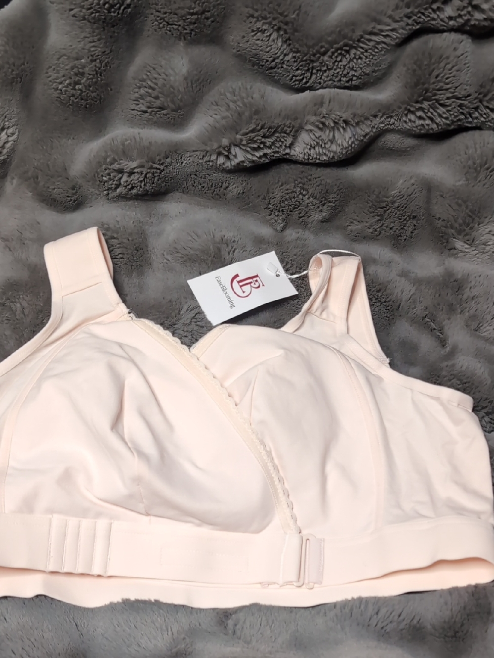 Easyblooming Front Close W Adjustable Straps - Light Pink Bra